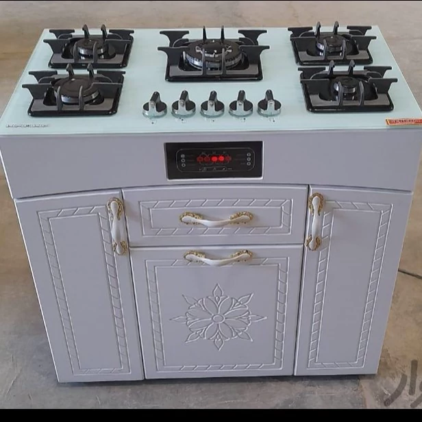 اجاق گاز ام دی اف کابینتی سفید(هزینه ارسال بصورت پس کرایه هست
