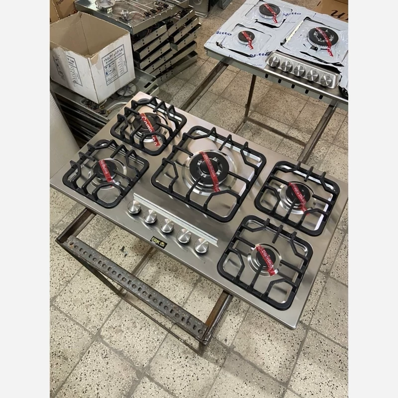 گاز اریکسان استیل لوفرا فلت پنج شعله ترموکوپل (پس کرایه)