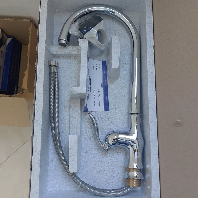 شیر ظرفشویی آرچر رنگ کروم 7 سال گارانتی علم عصایی(پس کرایه)
