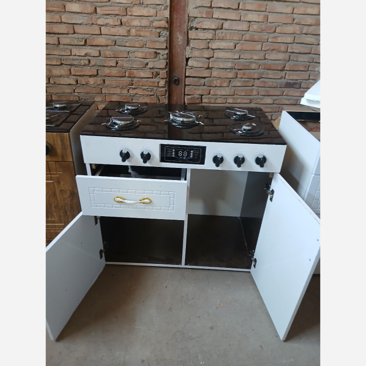 اجاق گاز کابین دار دودرب صفحه شیشه فروش ویژه(هزینه ارسال بصورت پس کرایه هست