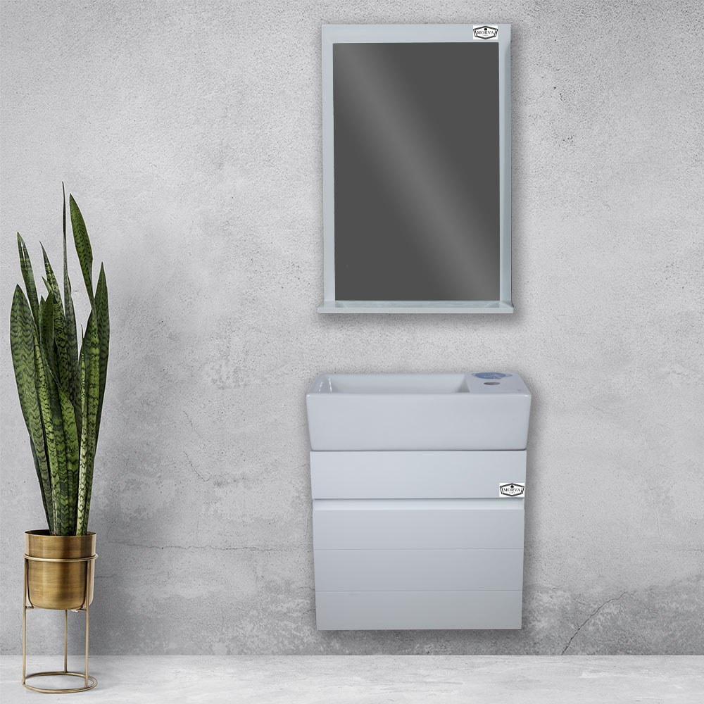 فول ست روشویی کابینتی مروا کابین مدل آندره 45 (طول 46 عرض 26) (پس کرایه)
