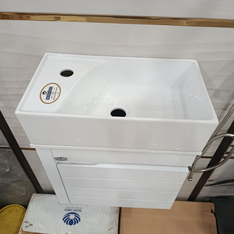 فول ست روشویی کابینتی مروا کابین مدل مایا 46 مروارید (طول 46 عرض 26) (پس کرایه)