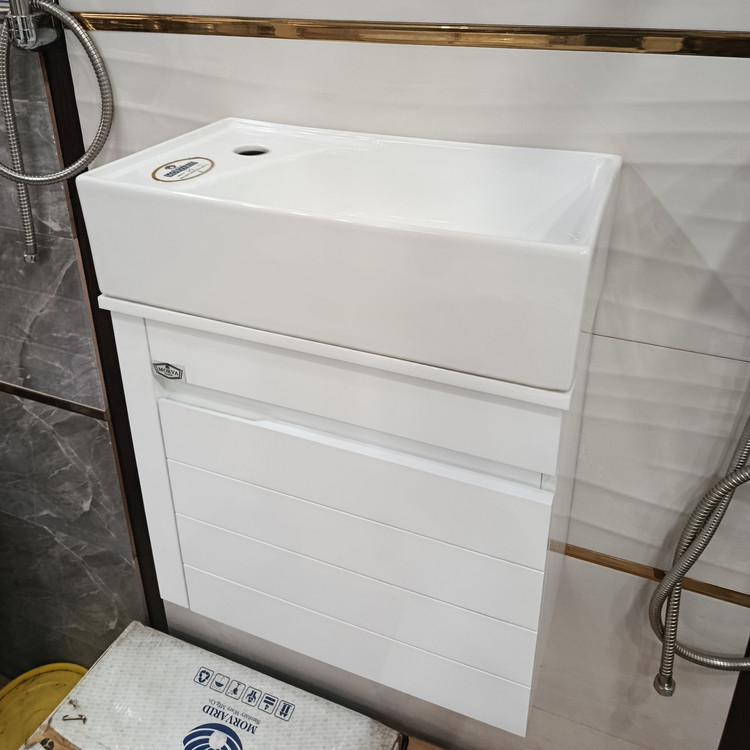 فول ست روشویی کابینتی مروا کابین مدل مایا 46 مروارید (طول 46 عرض 26) (پس کرایه)