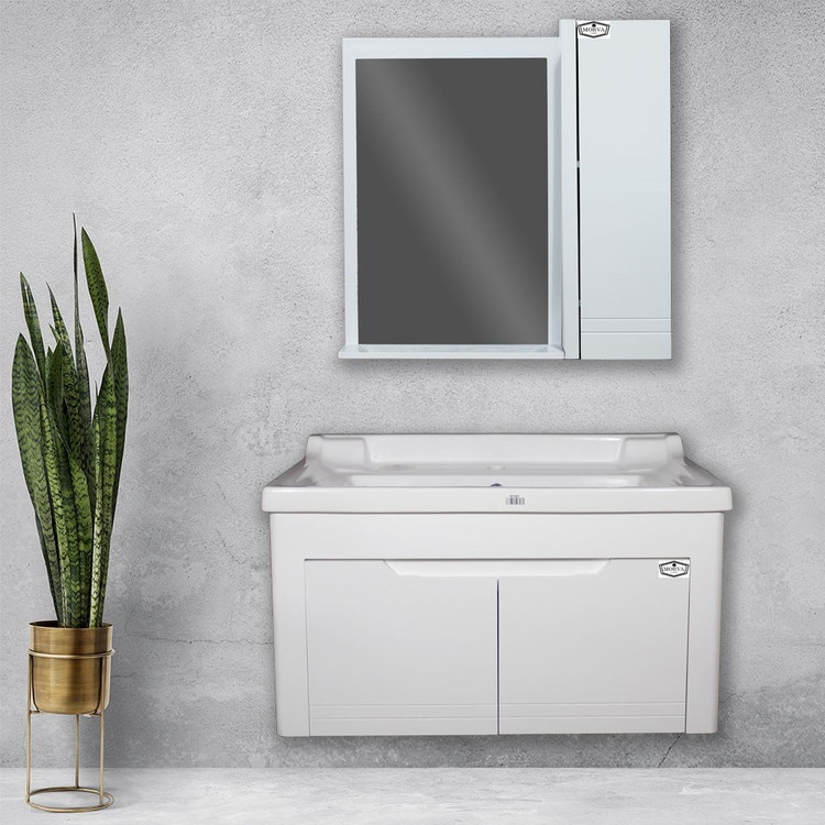 فول ست روشویی کابینتی مروا کابین مدل تانیا 80 مروارید (طول 80 عرض 49) (پس کرایه)