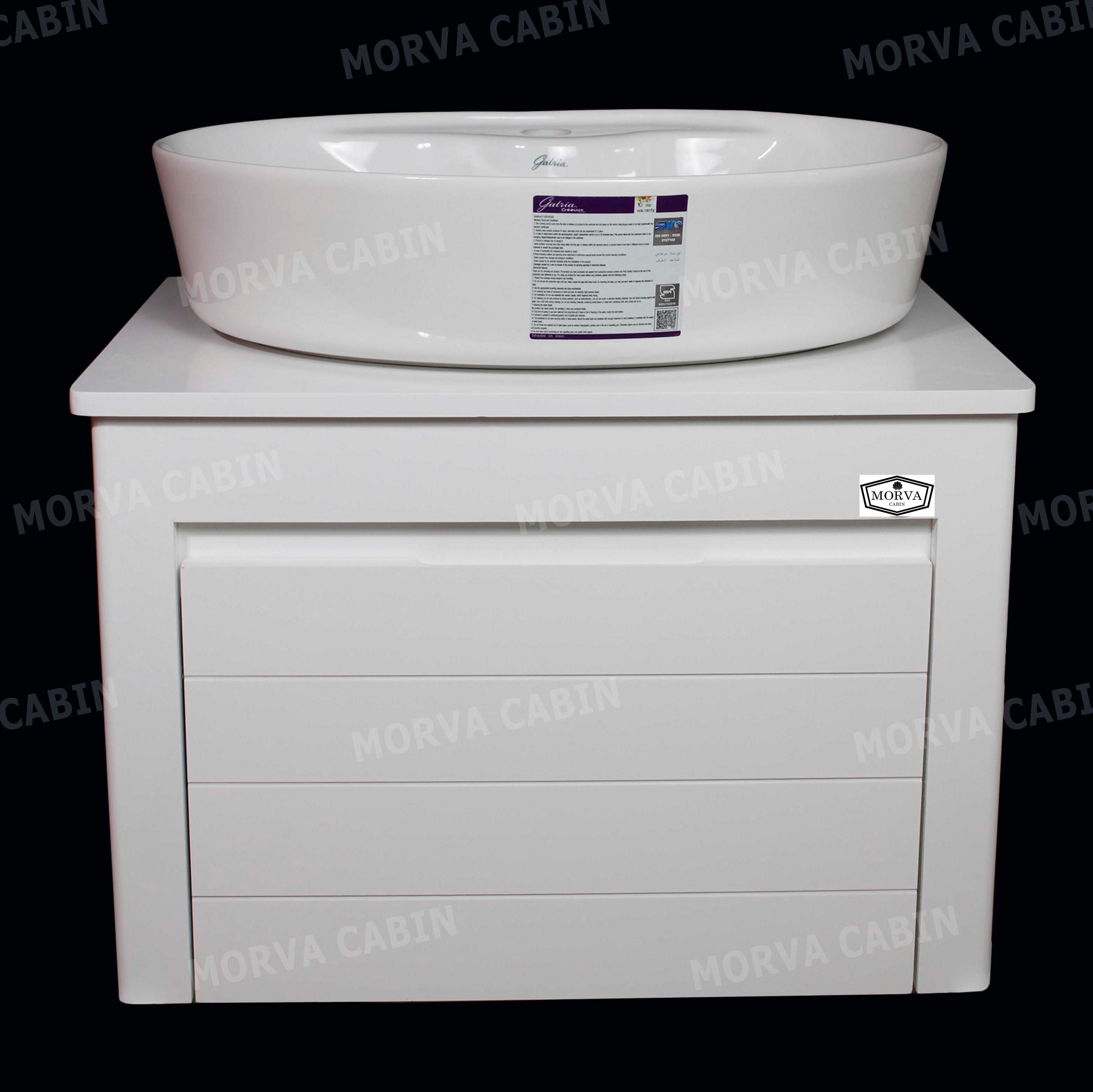 روشویی کابینتی مروا کابین مدل سهند 60 (طول 60 عرض 40) (پس کرایه)