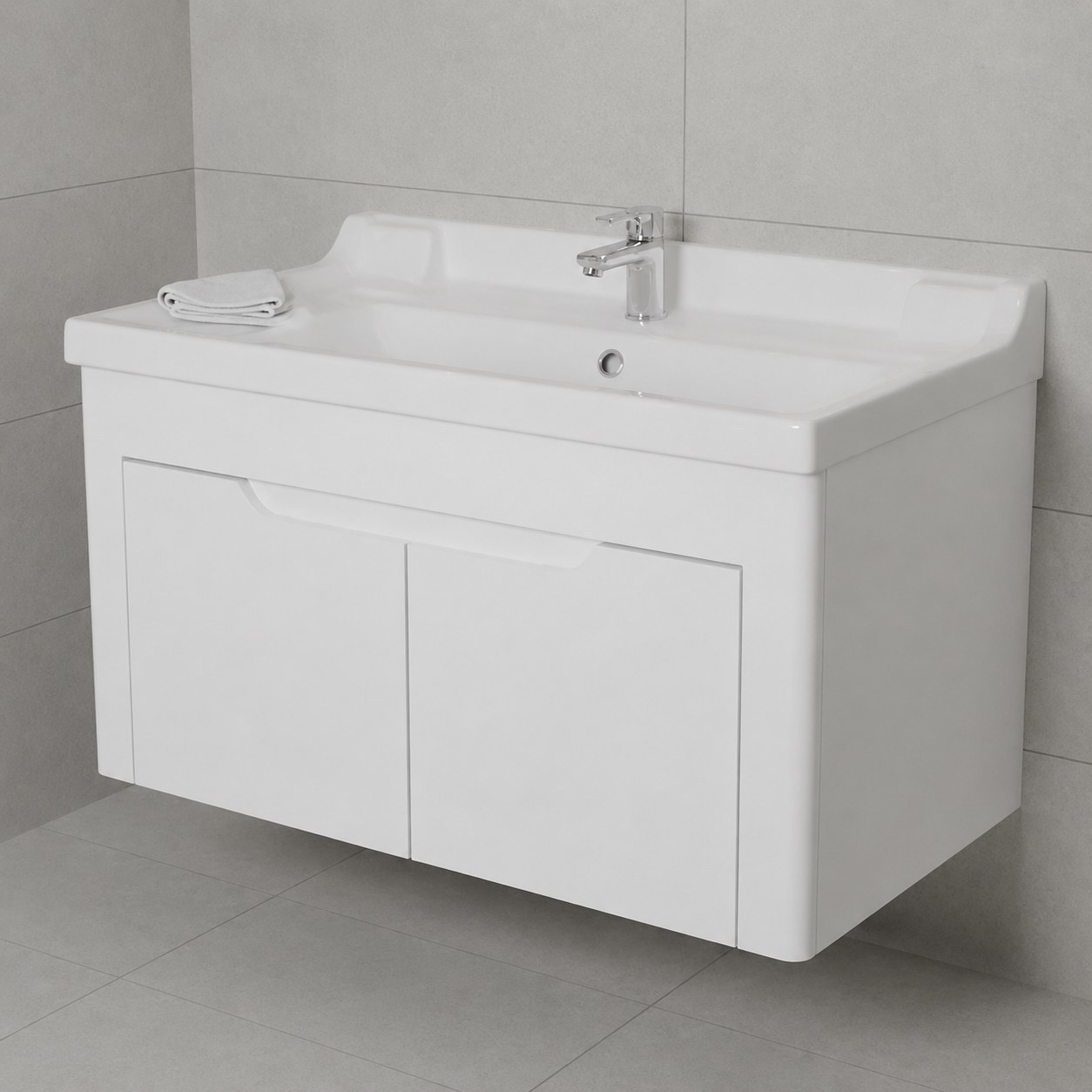 روشویی کابینتی مروا کابین مدل تانیا 80 مروارید (طول 80 عرض 49) (پس کرایه)