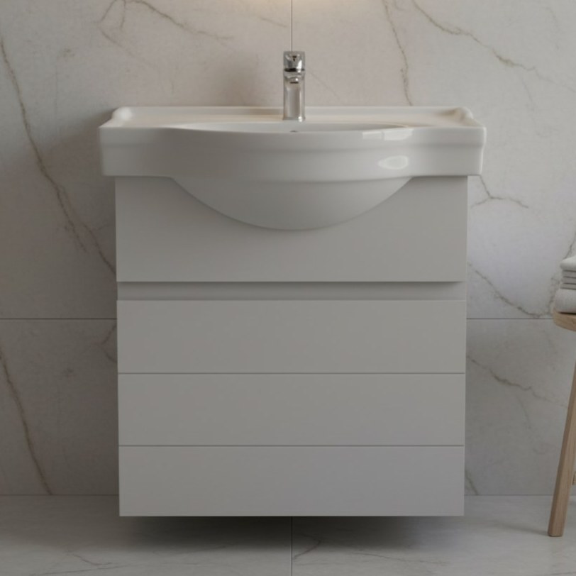 روشویی کابینتی مروا کابین مدل رزا 52 (طول 52 عرض 40) (پس کرایه)
