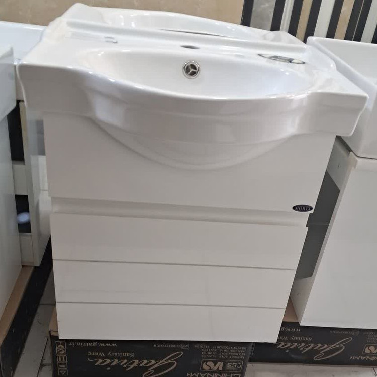 روشویی کابینتی مروا کابین مدل رزا 52 (طول 52 عرض 40) (پس کرایه)