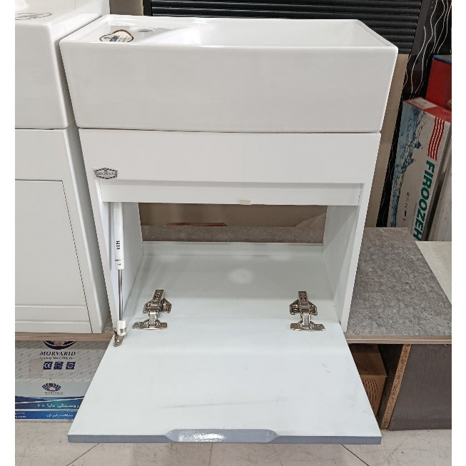 روشویی کابینتی مروا کابین مدل مایا 46 مروارید (طول 46 عرض 26) (پس کرایه)