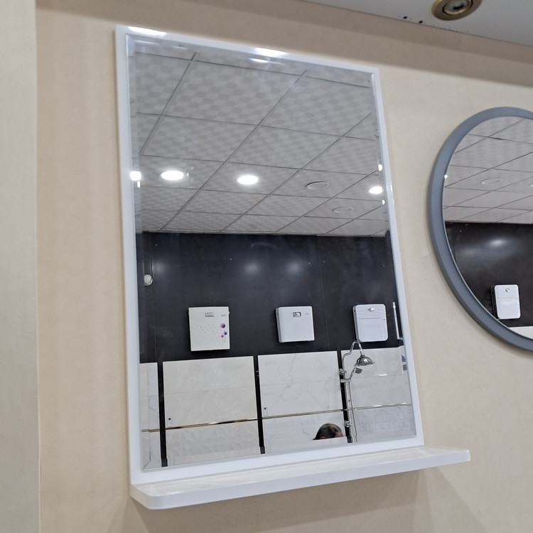 آینه تک PVC مستطیلی ضداکسید مروا کابین (عرض 48 ارتفاع 70) (پس کرایه)