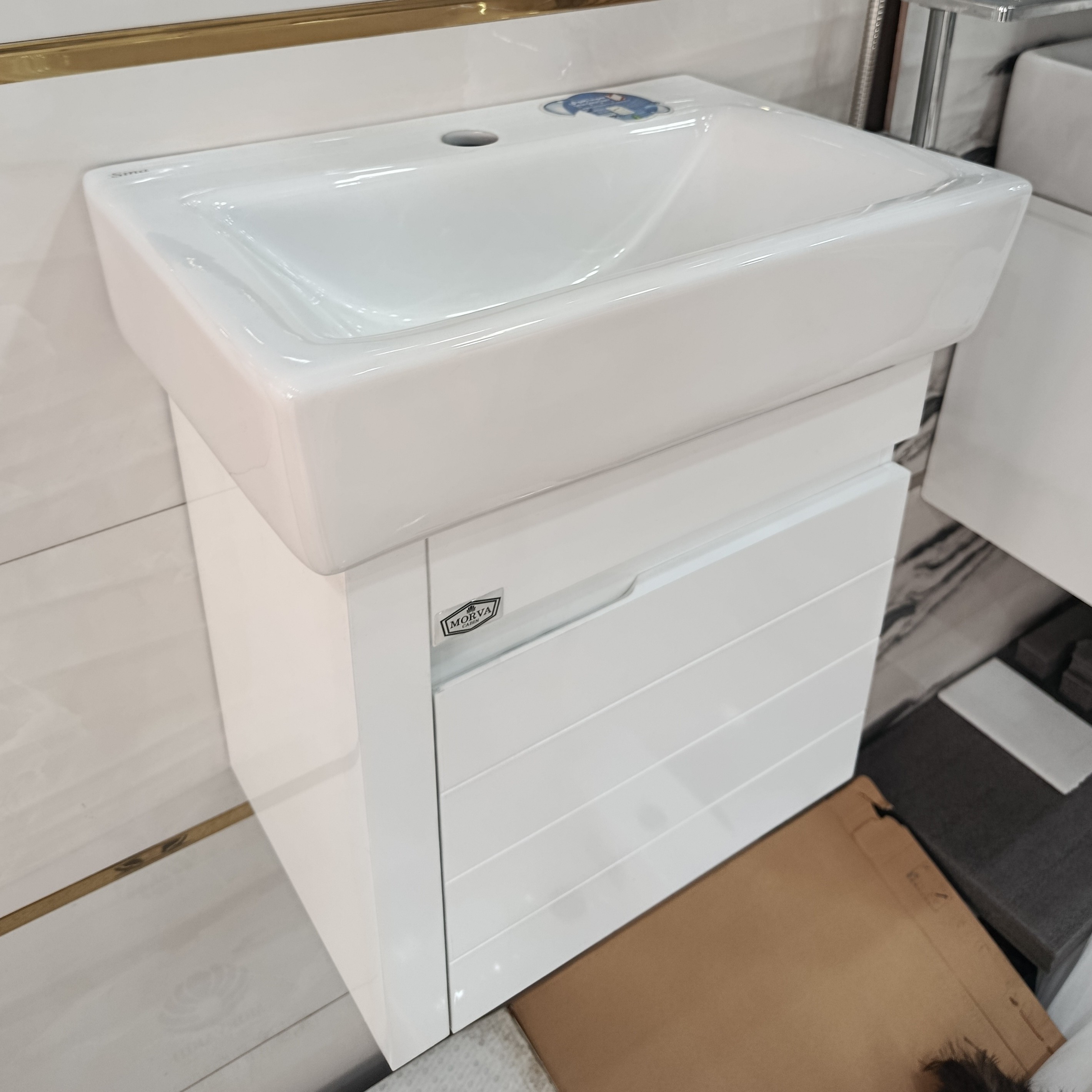فول ست روشویی کابینتی مروا کابین مدل تونی پلاس (طول 45 عرض 31) (پس کرایه)
