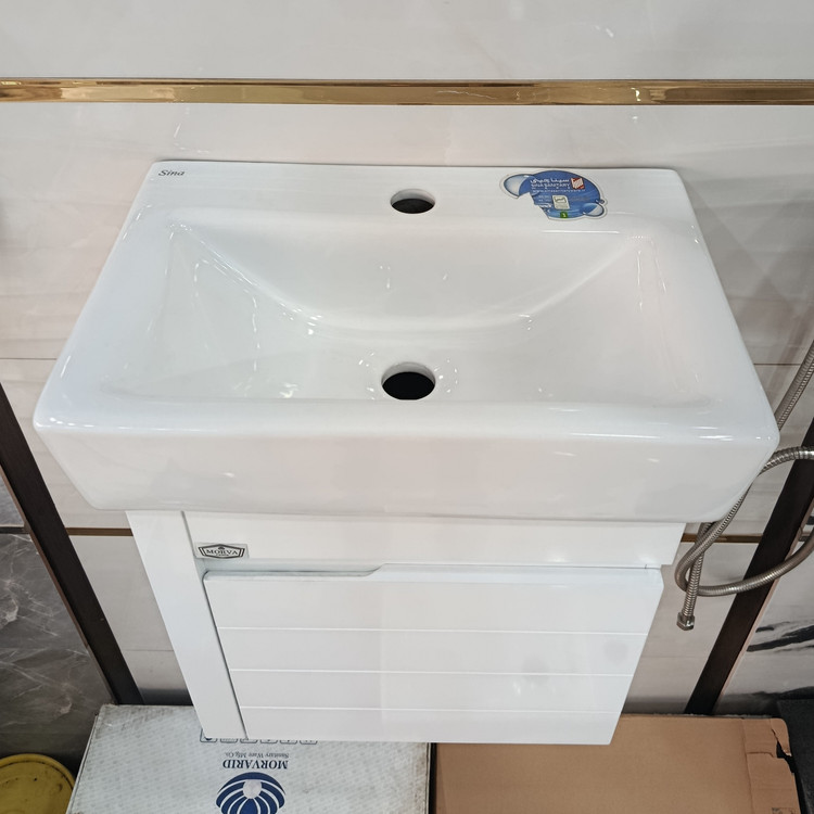 فول ست روشویی کابینتی مروا کابین مدل تونی پلاس (طول 45 عرض 31) (پس کرایه)