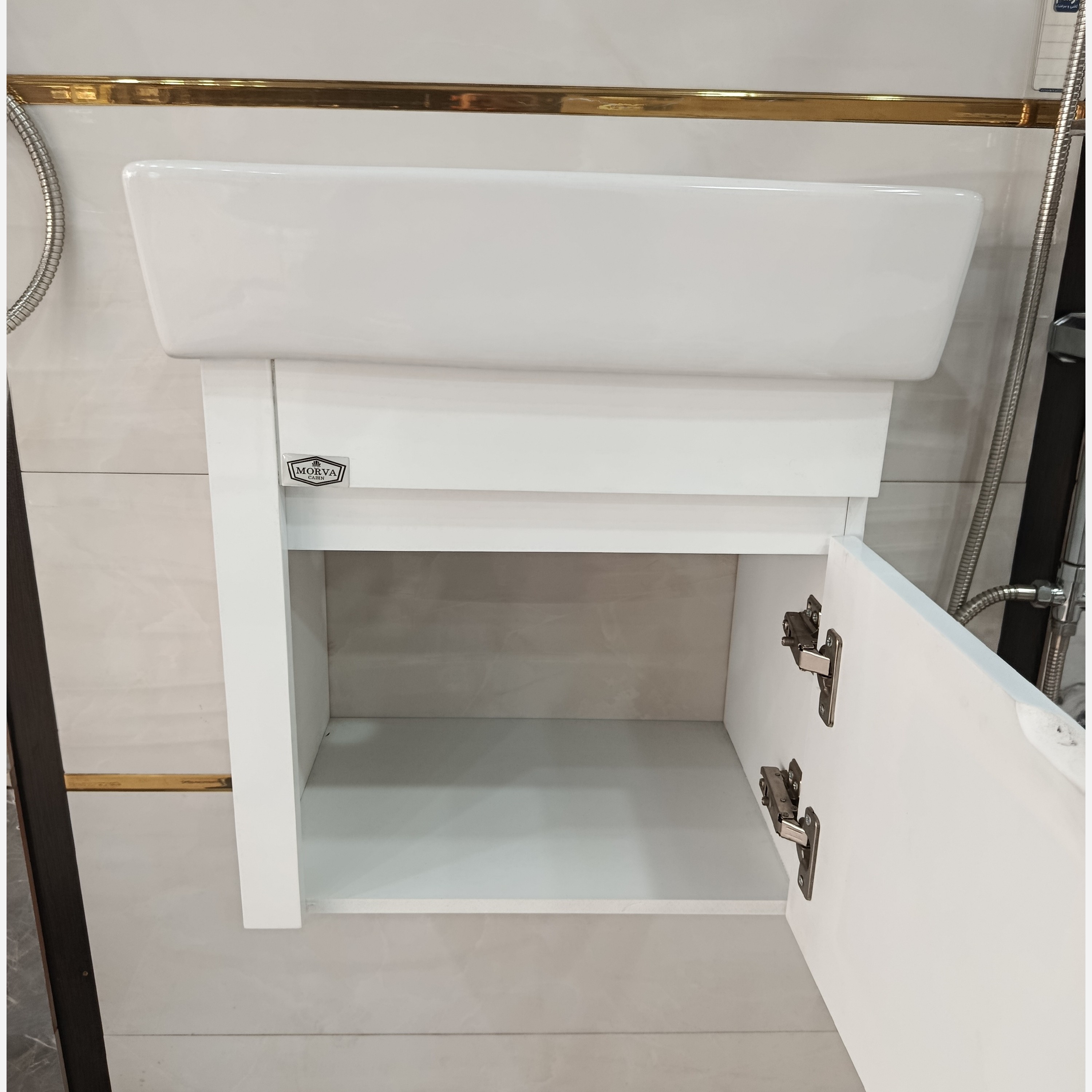 روشویی کابینتی مروا کابین مدل تونی پلاس (طول 45 عرض 31) (پس کرایه)