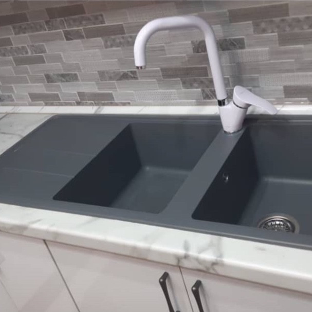 سینک توکار دو لگنه مونته