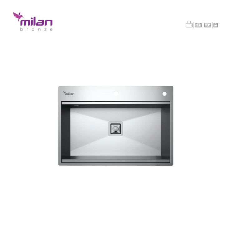 سینک توکار 4075 میلان (پس کرایه)