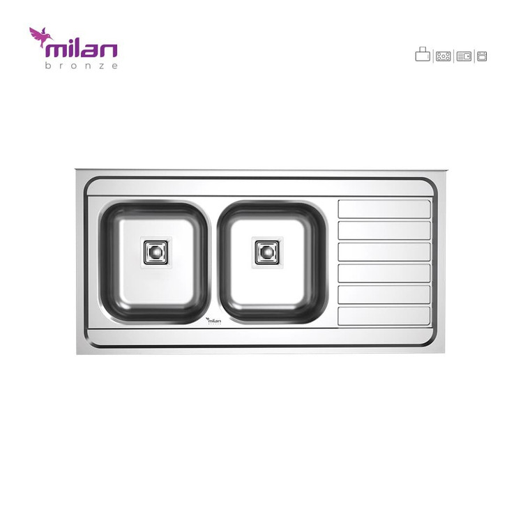 سینک روکار 1015 میلان (پس کرایه)