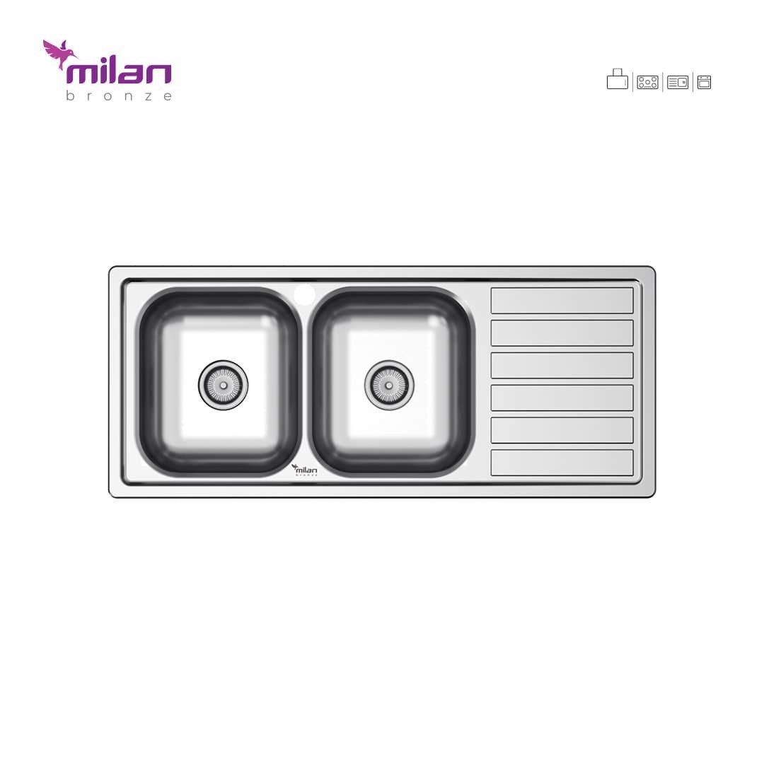 سینک توکار 1020 میلان (پس کرایه)