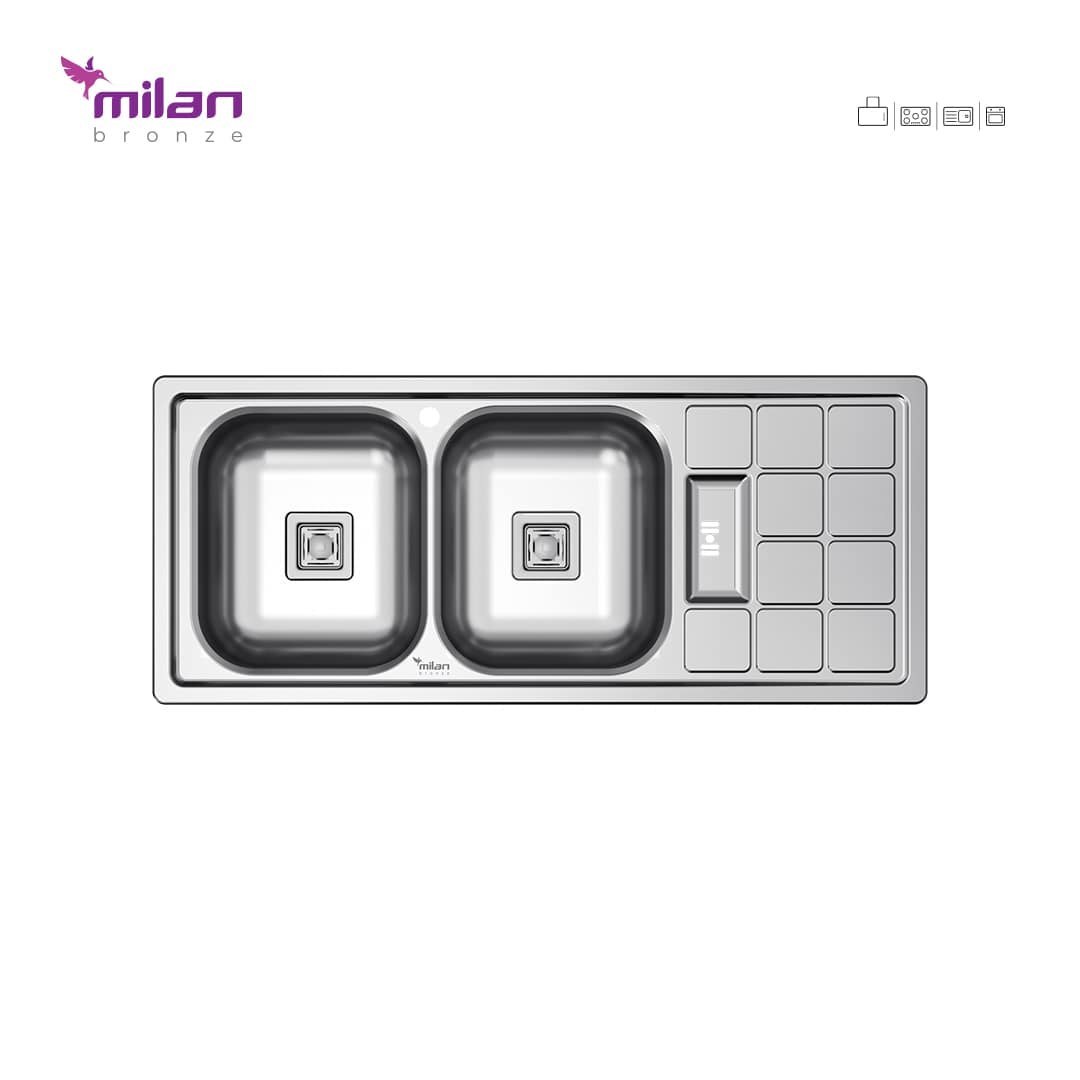 سینک توکار 1010 میلان (پس کرایه)