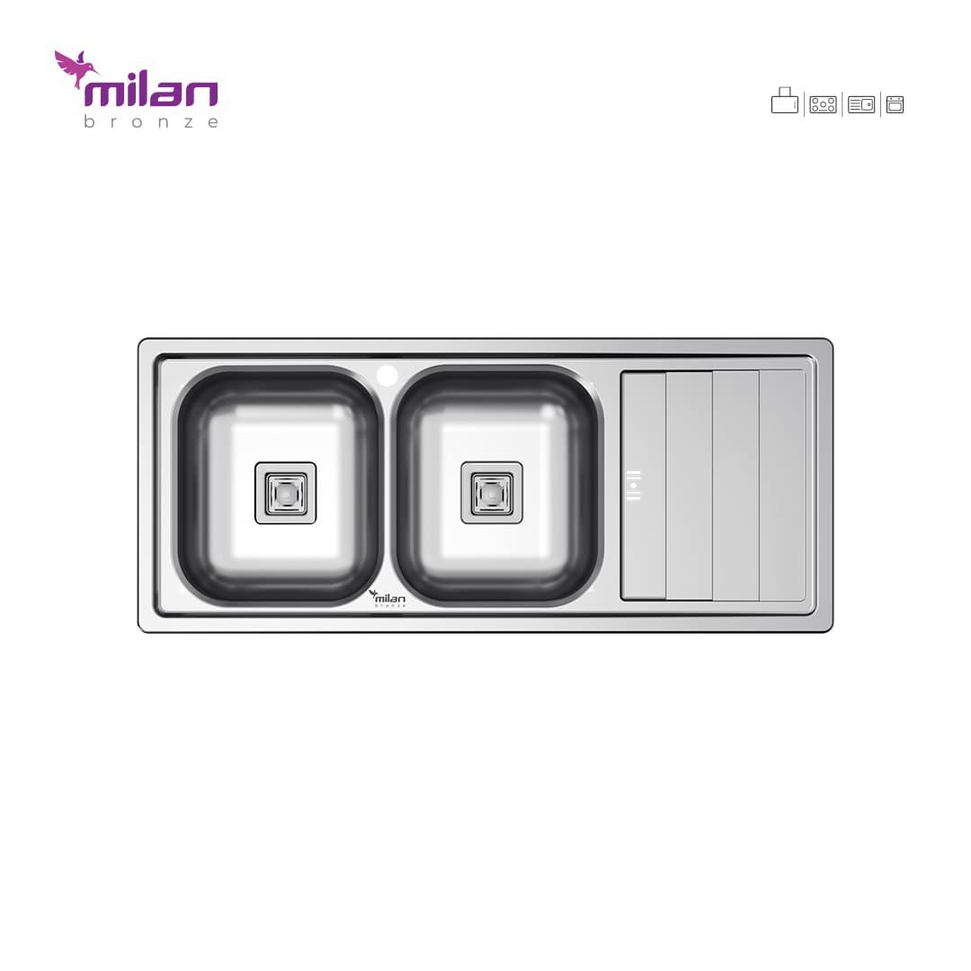 سینک توکار 1012 میلان (پس کرایه)