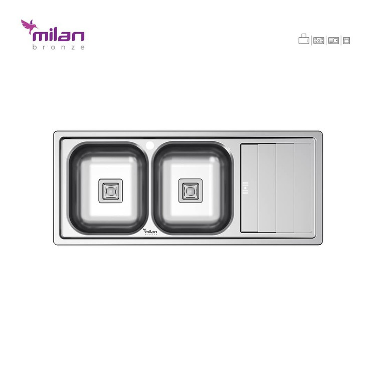 سینک توکار 1012 میلان (پس کرایه)