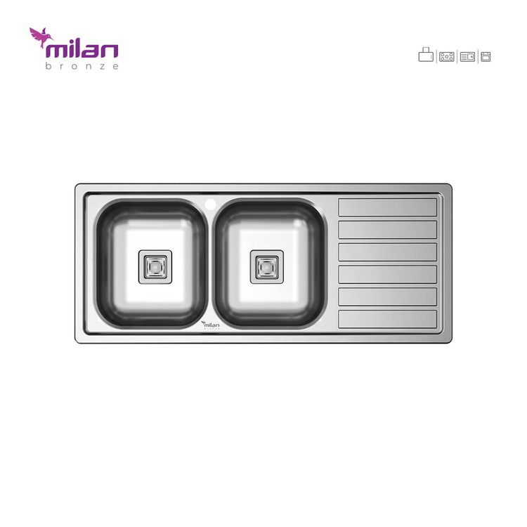 سینک توکار 1014 میلان (پس کرایه)