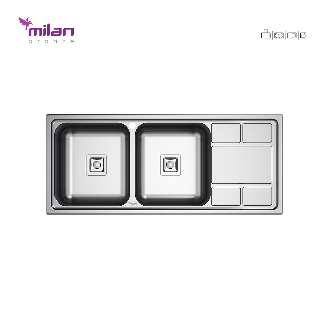 سینک توکار 5010 میلان (پس کرایه)