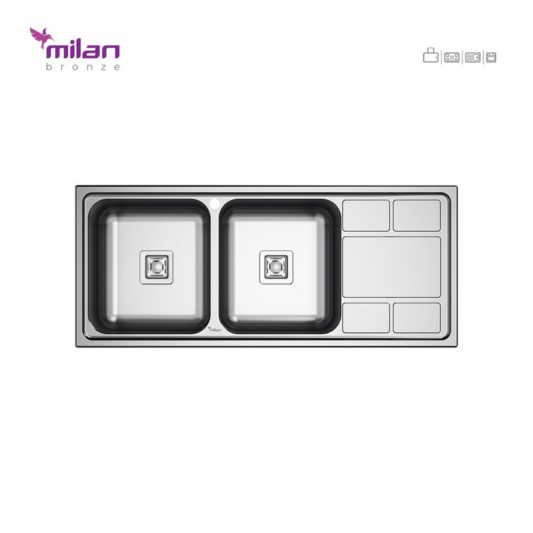 سینک توکار 5010 میلان (پس کرایه)