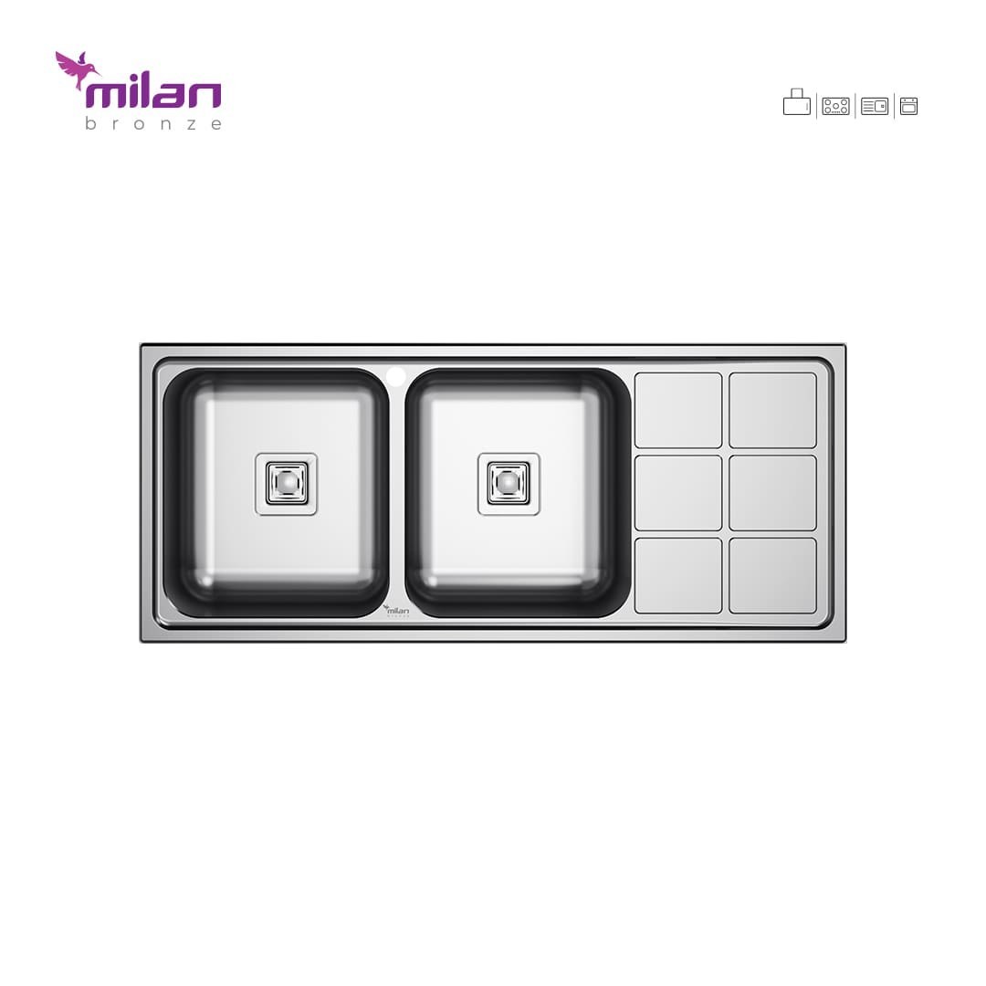 سینک توکار 5012 میلان (پس کرایه)