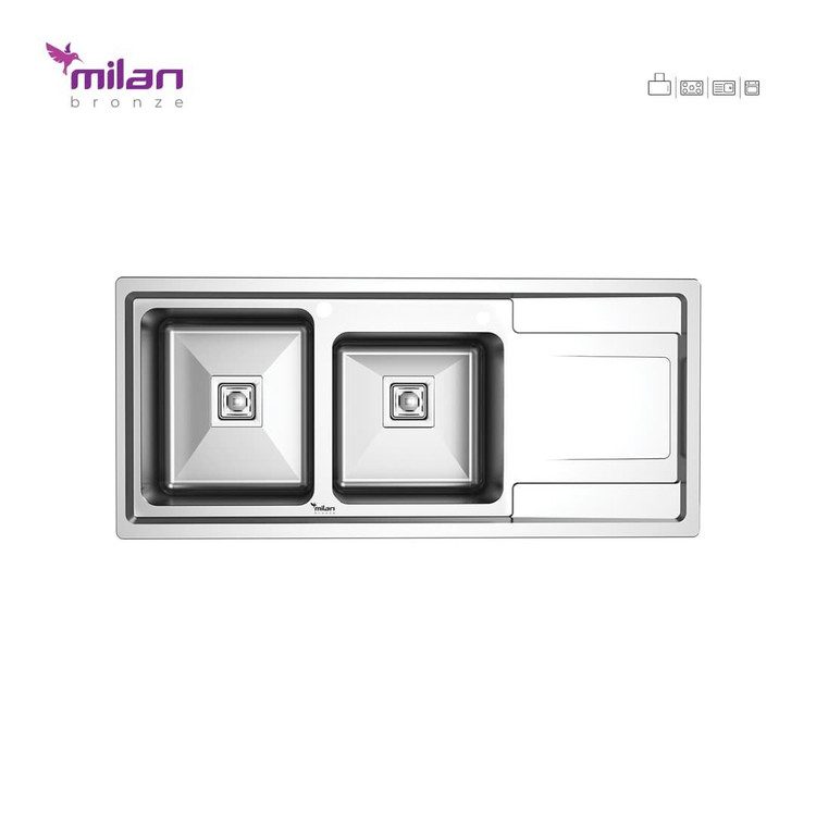 سینک توکار 6012 میلان (پس کرایه)