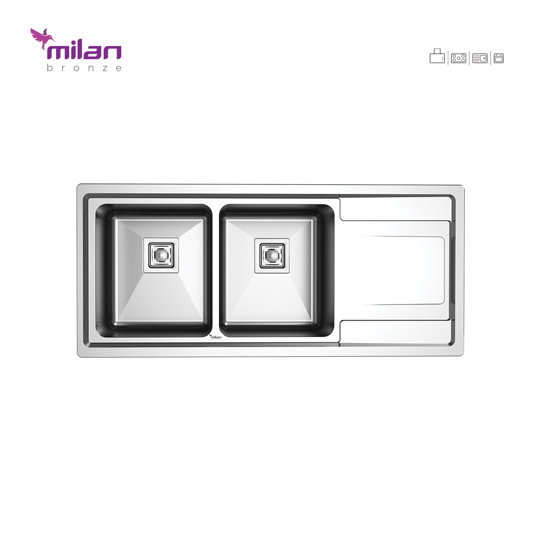 سینک توکار 8012 میلان (پس کرایه)