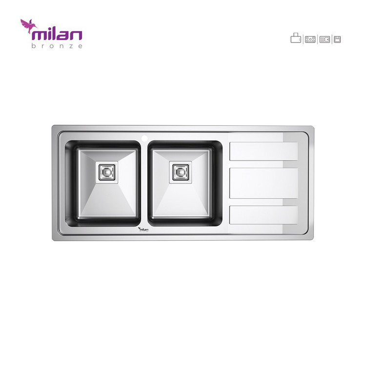 سینک توکار 9010 میلان (پس کرایه)