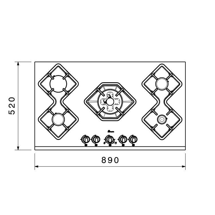 گاز شیشه ای MG 5090 بیمکث (پس کرایه)
