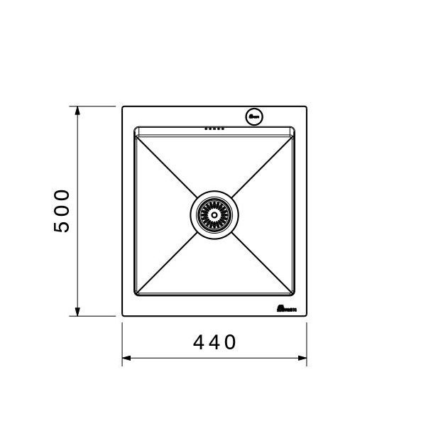 سینک توکار 720 بیمکث (پس کرایه)