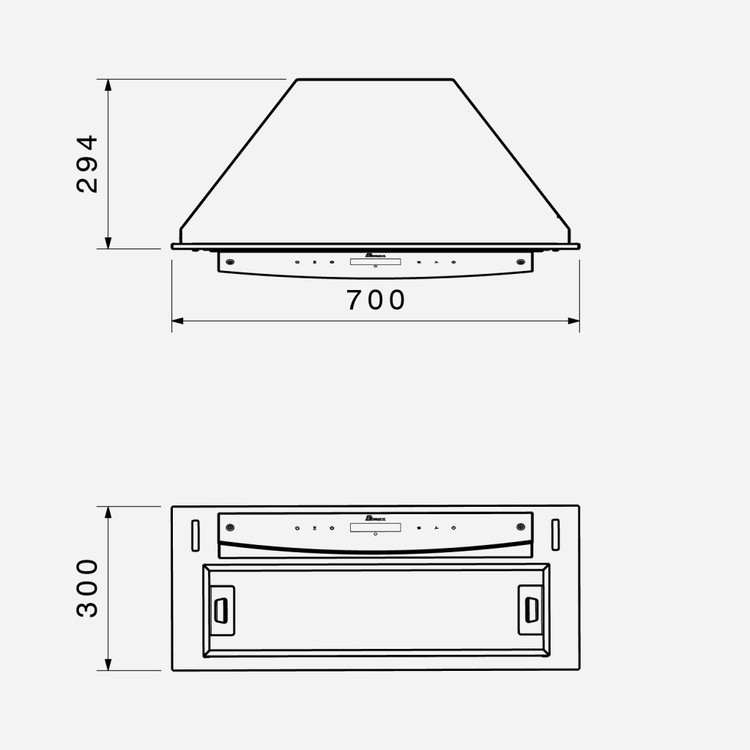 هود مخفی B 2052u بیمکث (پس کرایه)