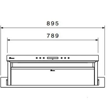 هود مخفی آسانسوری B 1601u بیمکث (پس کرایه)
