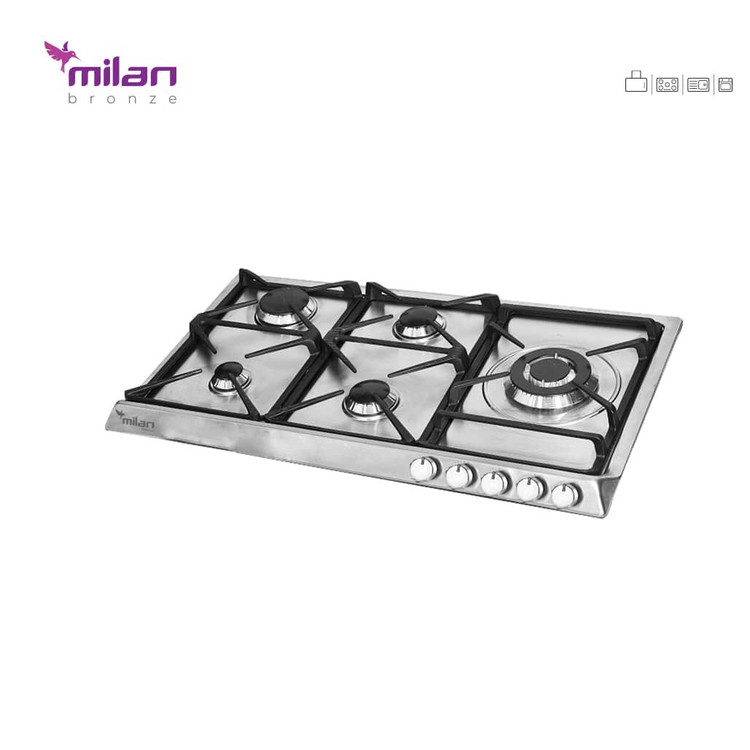 گاز پنج شعله استیل S30 میلان برنز (پس کرایه)