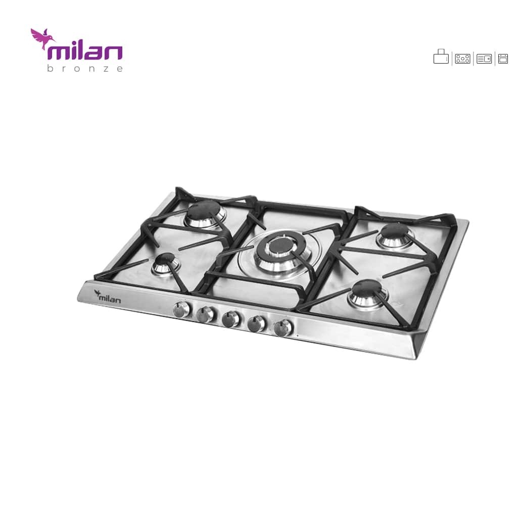گاز پنج شعله استیل S29 میلان برنز (پس کرایه)