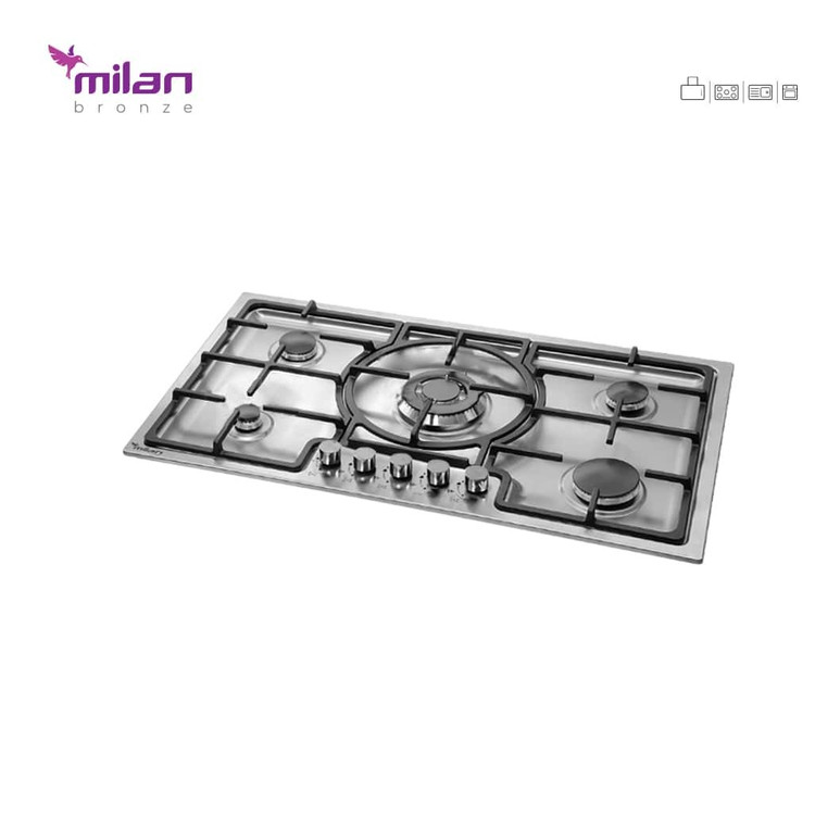 گاز پنج شعله استیل S26 میلان برنز (پس کرایه)
