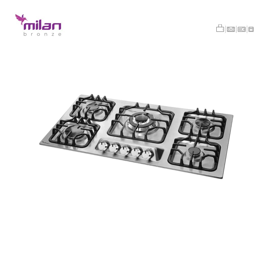 گاز پنج شعله استیل S22 میلان برنز (پس کرایه)