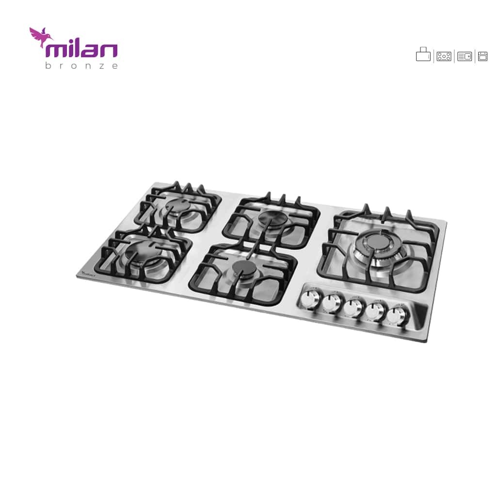 گاز پنج شعله استیل S23 میلان برنز (پس کرایه)