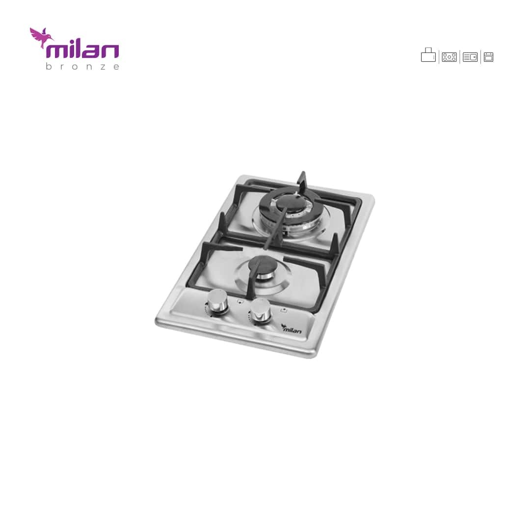گاز دو شعله استیل S6 میلان برنز (پس کرایه)