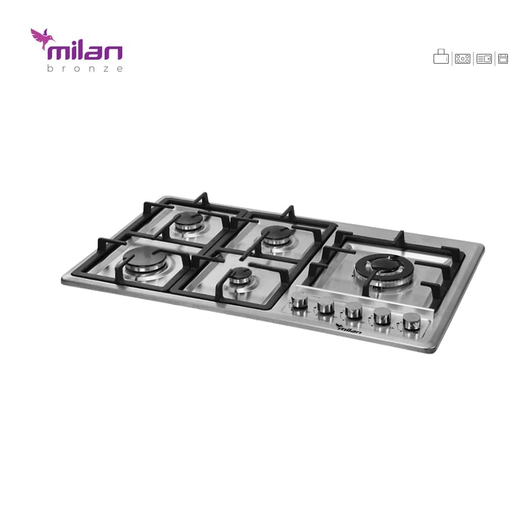 گاز پنج شعله استیل S5 میلان برنز (پس کرایه)