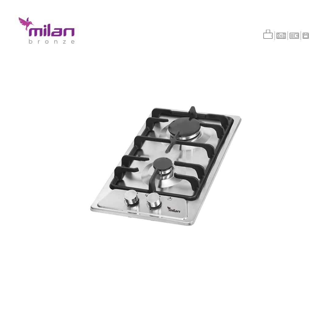 گاز دو شعله استیل S7 میلان برنز (پس کرایه)