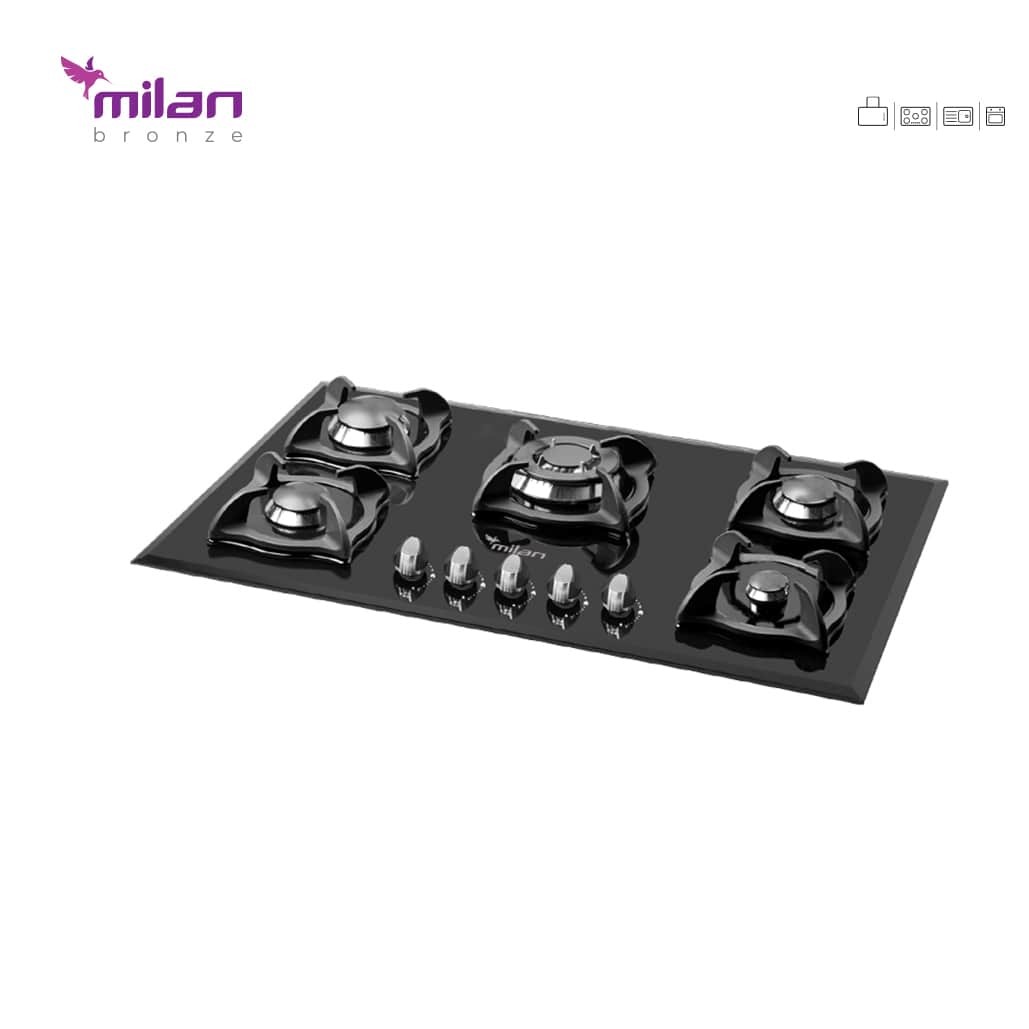 گاز پنج شعله شیشه ای G303 میلان برنز (پس کرایه)