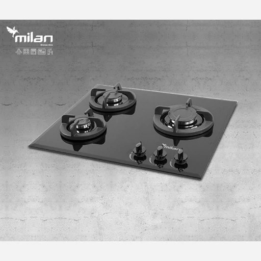 گاز سه شعله شیشه ای G31 میلان برنز (پس کرایه)