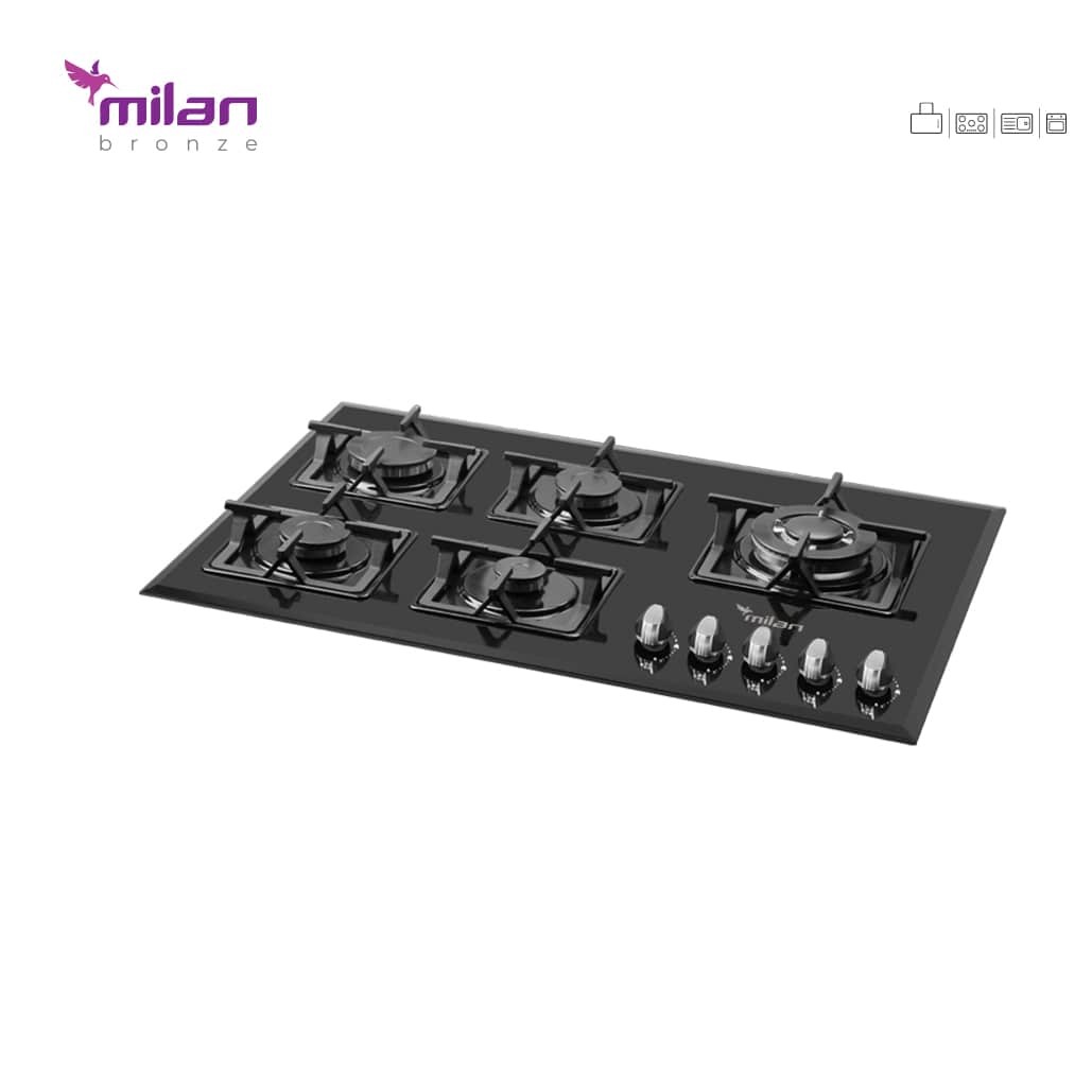 گاز پنج شعله شیشه ای G6 میلان برنز (پس کرایه)