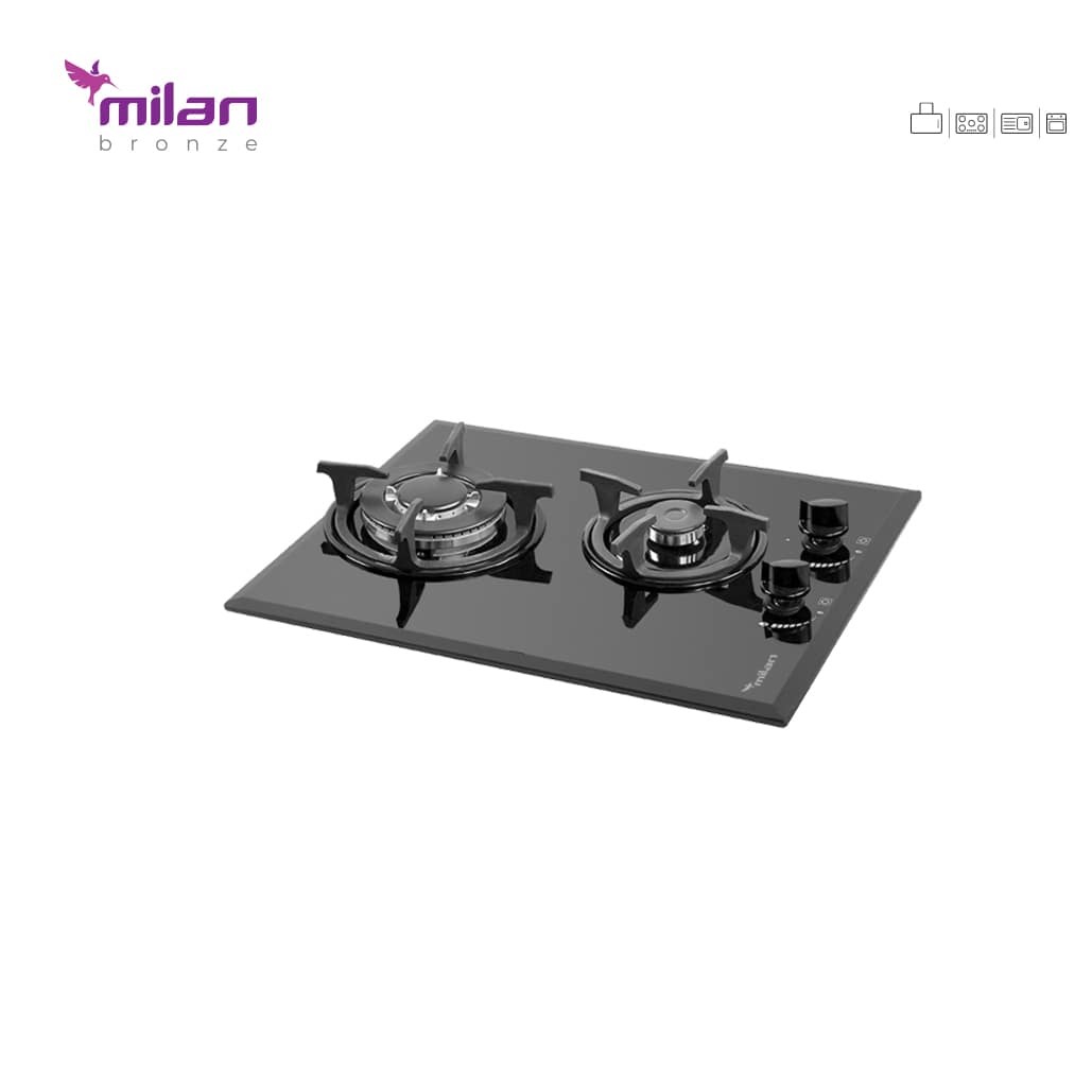 گاز دو شعله شیشه ای G24 میلان برنز (پس کرایه)