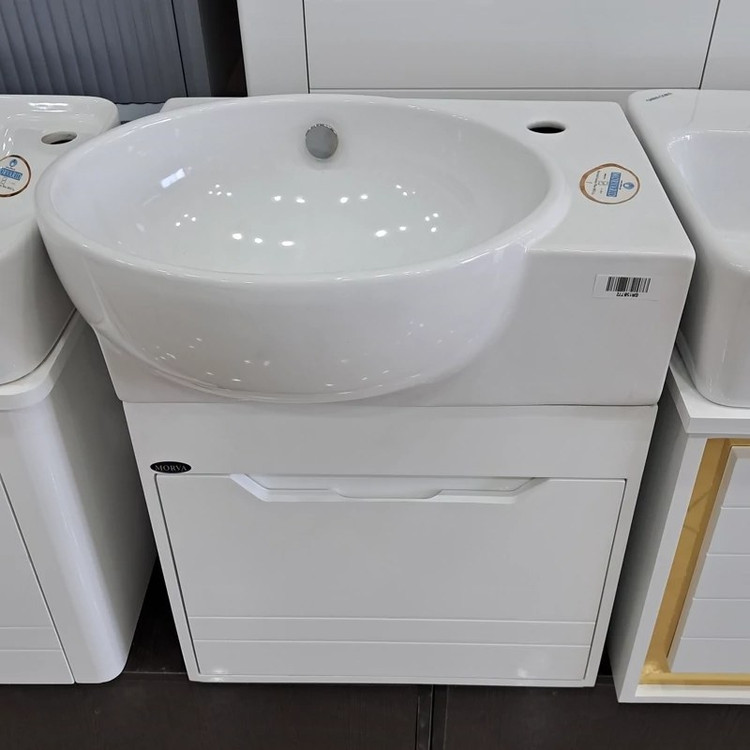 فول ست روشویی کابینتی مرواکابین مدل پارمیدا 52 مروارید با آینه و باکس (طول 52 عرض 40) (پس کرایه)